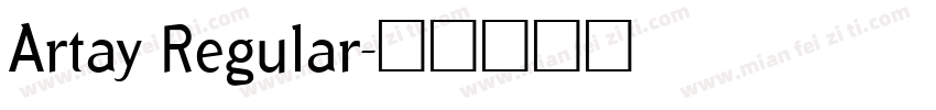 Artay Regular字体转换
